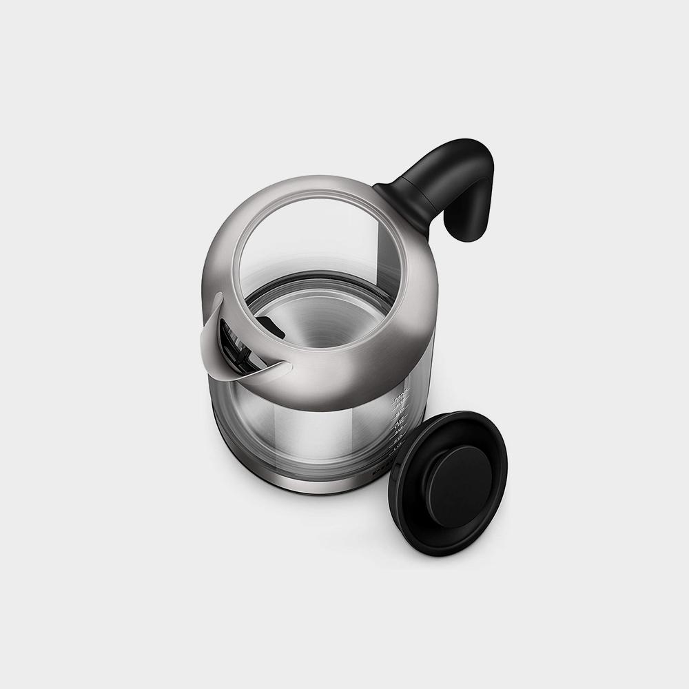 Glass Kettle Stainless Steel, Crystal 2200W 1 7L, Mid Entry Light Status Indicator Image 3