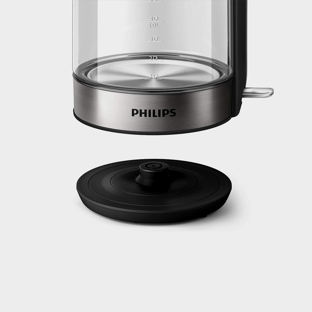 Glass Kettle Stainless Steel, Crystal 2200W 1 7L, Mid Entry Light Status Indicator Image 2