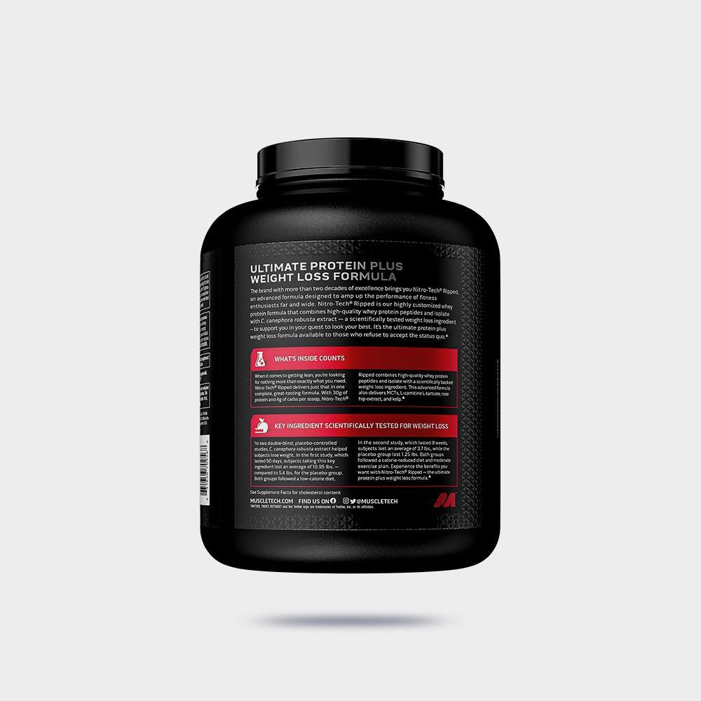 Nitro Tech, Ripped, Ultimate Protein Weight Loss Formula, Chocolate Fudge Brownie Image 2