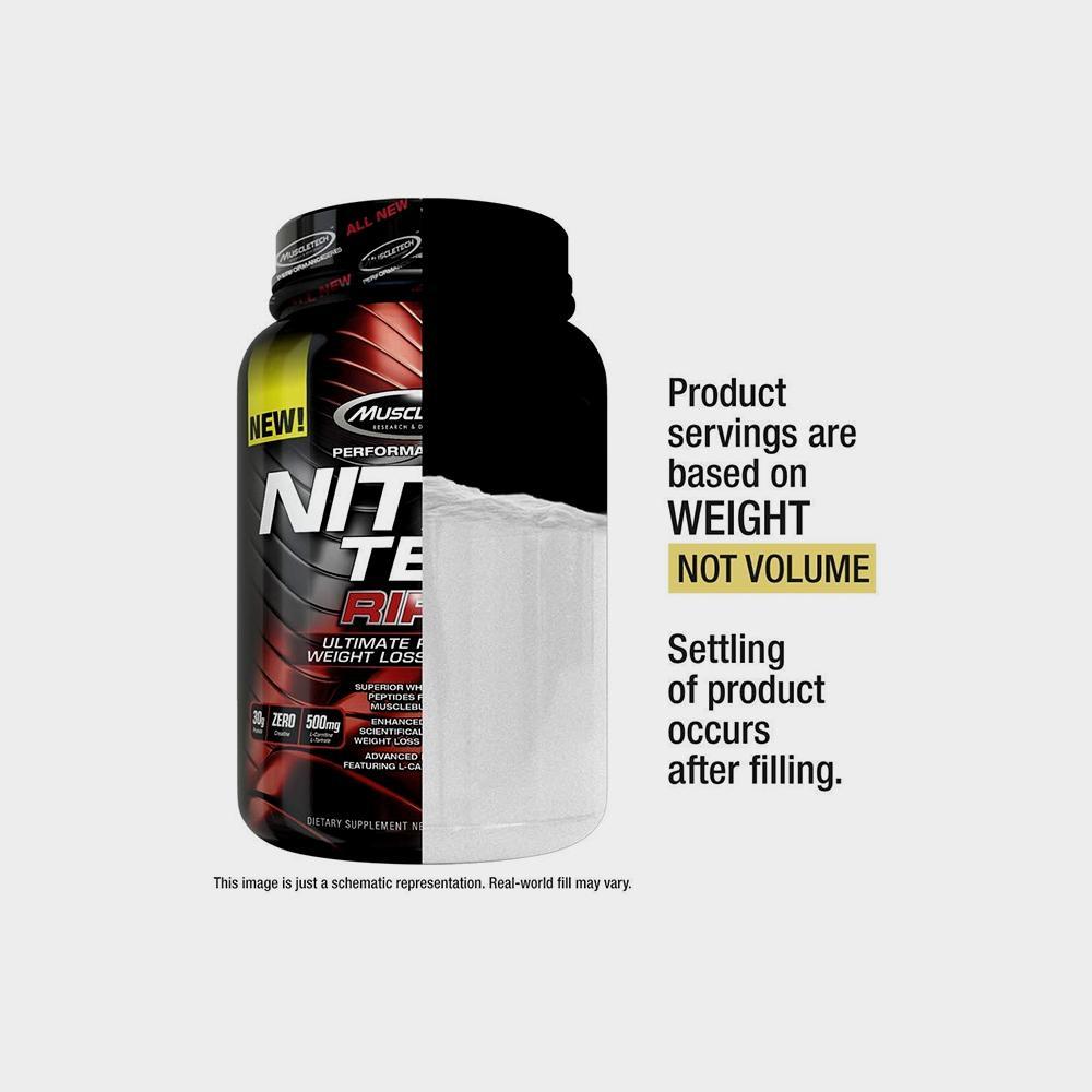 Nitro Tech, Ripped, Ultimate Protein Weight Loss Formula, Chocolate Fudge Brownie Image 4
