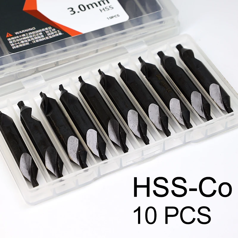 BB Center Drill HSS Co M35 Countersink Chamfer Lath Bit A Form 60 Degree Diameter 1 1 5 1 6 2 3 15 4 5 6 for Metal Aluminum