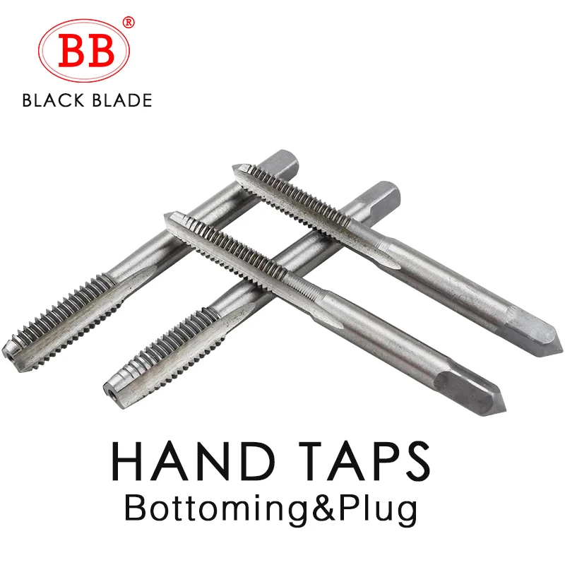 BB HSS Thread Tap Machine & Hand Manual Straight Spiral Flute Taper Plug Taps M3 M4 M5 M6 M8 M20 Screw Image 5