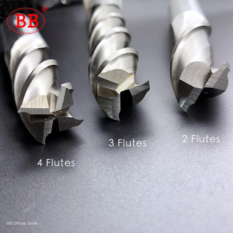 BB End Mills High Precision HSS Metal Cutter Co8 Cobalt D1 32mm 2 3 4 Flutes Teeth Aluminum Milling Tool Key Seater Router Bit Image 4