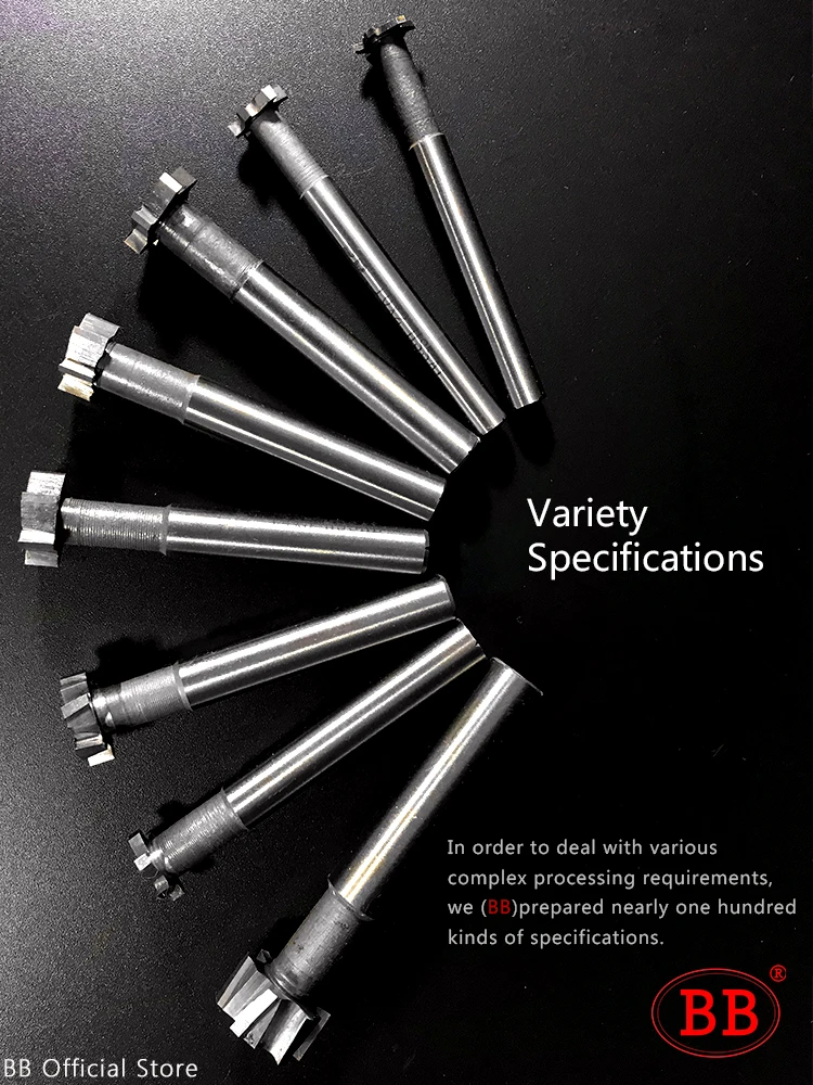 BB T Slot Milling Cutter for Metal HSS Woodruff Key Seat Router Bit Thickness 1 12mm Diameter 8 50mm Image 4