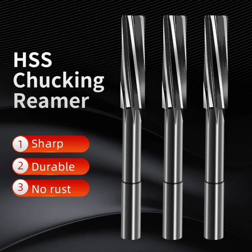 BB Reamer HSS Cobalt Wear Resistant High Precision H7 Diameter 2mm 16mm Left Spiral Flute Hole Drill Metal Steel Aluminum Tool Image 4