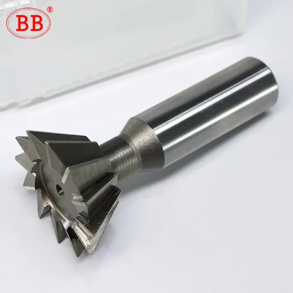 BB Dovetail Cutter HSS 45 55 60 Degree Dovetail Slot End Mill High Speed Steel Metal Cutting Tool 8mm 16mm 25mm