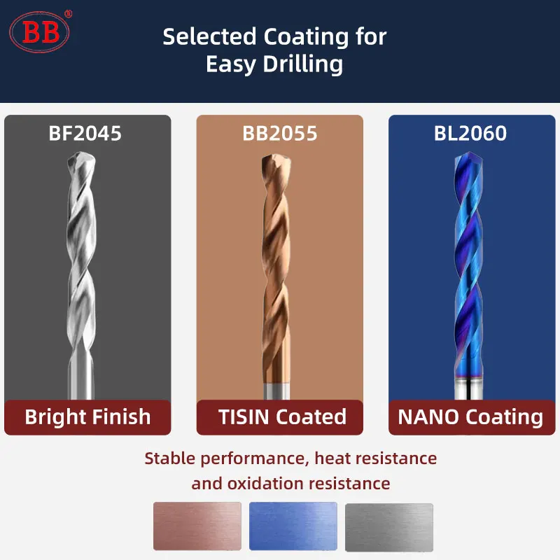 BB 60mm Length Carbide Drill CNC Hole Making Drilling Tool Diameter 1mm 6mm for Metal Steel Image 3