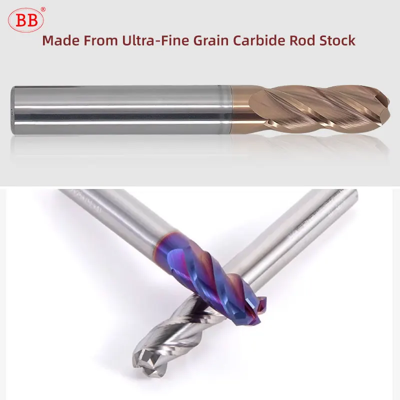 BB End Mill C Tip Angle 45 Degree Corner Chamfer Milling Cutter Deburring CNC Tool Carbide for Steel Aluminum Diameter 3 12mm Image 5