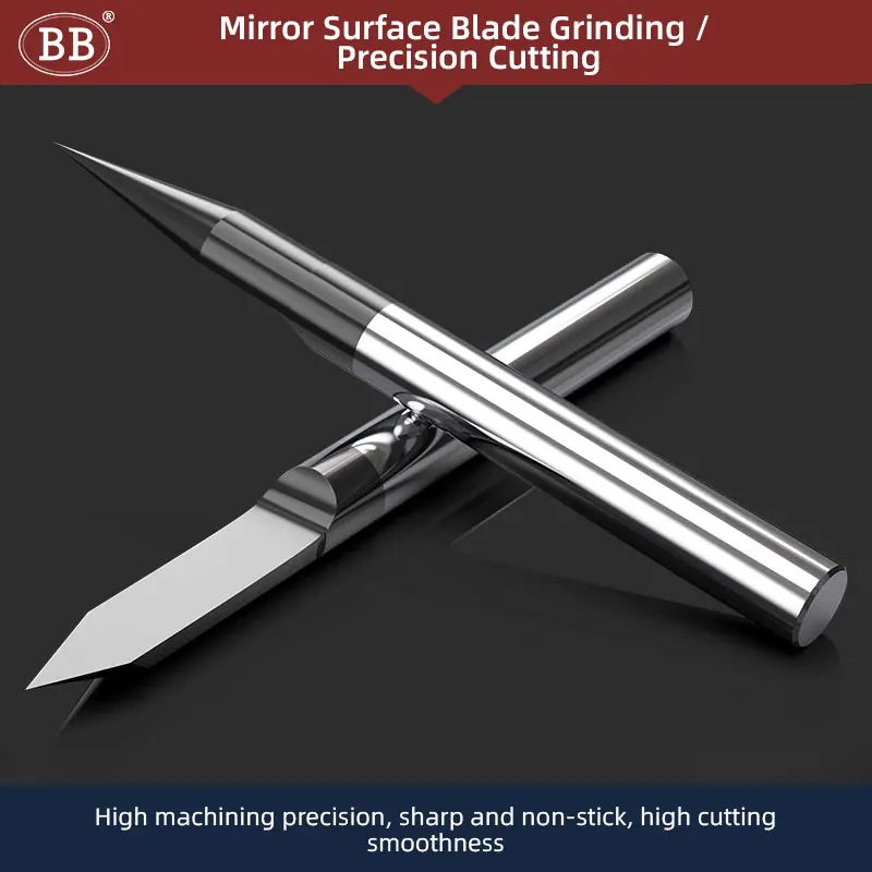 BB Carbide Engraving Bits Coated Graphic Word Carving Router Milling Cutter CNC for Metal Steel Wood Acrylic Plastic 3 175 4 6mm Image 6