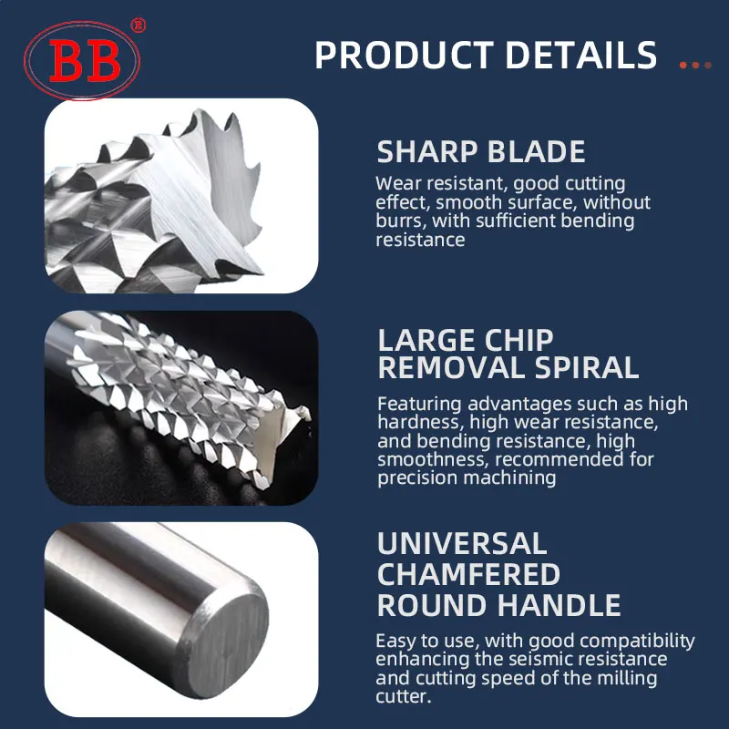 BB Corn End Mill CNC DIY Cutting Tool Solid Carbide Engraving Router Bits PCB Bakelite Fiberglass 3 175 4 6 8 10 Shank Diameter Image 3