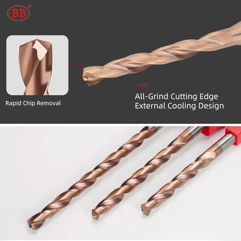 BB Micro Small External Drill Long Cutting Length 50mm Shank Diameter 4mm 1mm~2 95mm Image 2