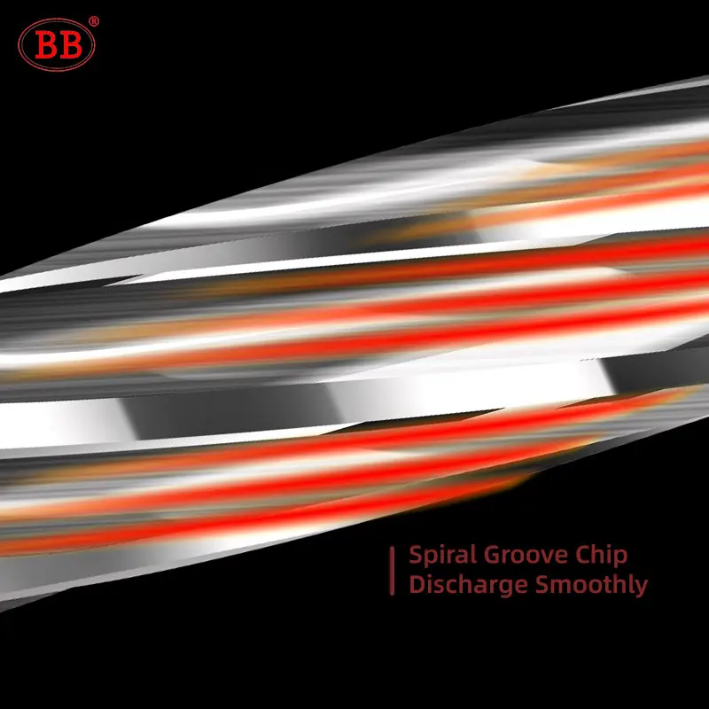 BB 8 67 12 09 Machine Reamer Spiral Flute Solid Carbide Uncoated Tolerance Chucking Metal Cutter CNC for Aluminum Image 5