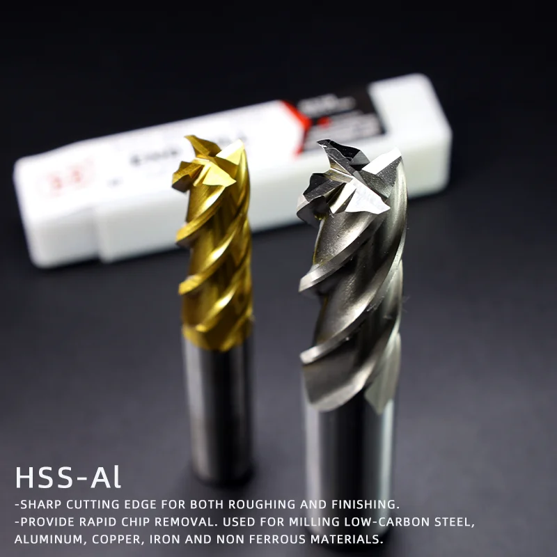 BB End Mills High Precision HSS Metal Cutter Co8 Cobalt D1 32mm 2 3 4 Flutes Teeth Aluminum Milling Tool Key Seater Router Bit Image 6