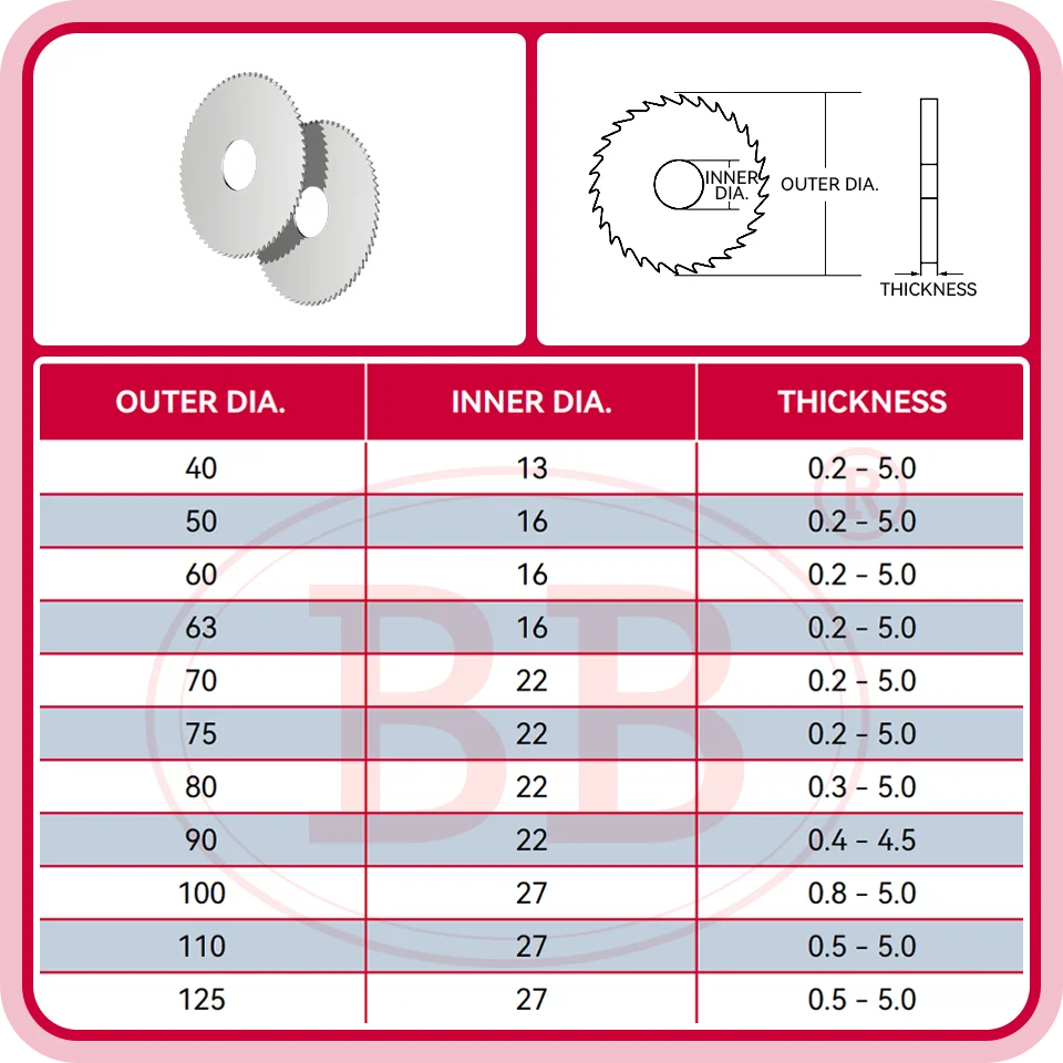 Saw Blade Circular Milling Cutting Disc Tool CNC Slot Machining Tungsten Carbide Steel Diameter 40 50 60 Slitting Metal slither Image 5
