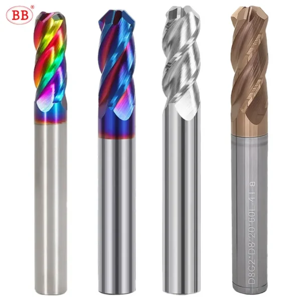 BB End Mill C Tip Angle 45 Degree Corner Chamfer Milling Cutter Deburring CNC Tool Carbide for Steel Aluminum Diameter 3 12mm