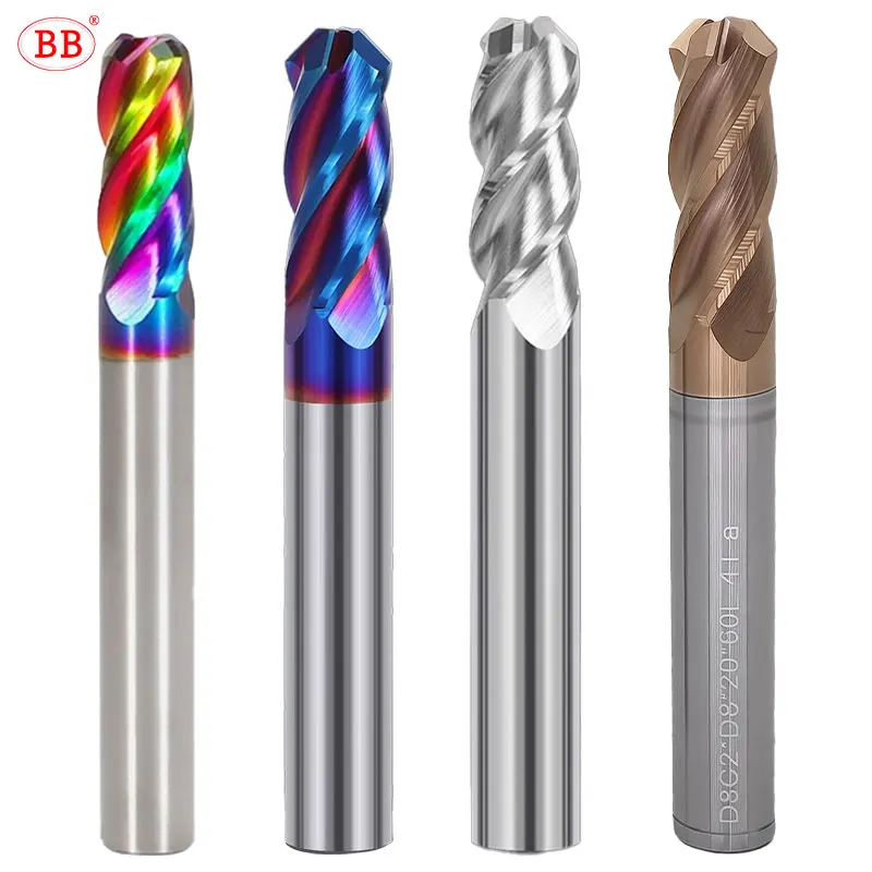 BB End Mill C Tip Angle 45 Degree Corner Chamfer Milling Cutter Deburring CNC Tool Carbide for Steel Aluminum Diameter 3 12mm