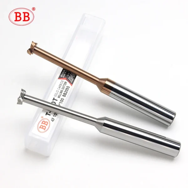 BB Extend Carbide T Slot Milling Cutter Long Neck End Mill CNC Groove Machining Tool for Metal Aluminum Steel 3mm 20mm