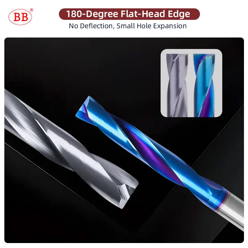 BB Flat Bottom Drill Bit Long Length 2mm 12mm Carbide Hole Drilling Tool BK2055 BL2060 Image 3