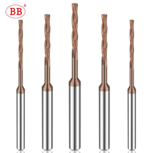 BB Machine Reamer Left Hand Micro Carbide Spiral Flute Coated PRO CNC External Cooling Aluminum Small Hole Making 2 23mm 3 95mm