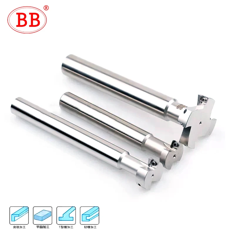 BB T Slot Groove Milling Bar HTS MTS H12 H10 H8 H6 H5 Indexable Tool Holder MPHT06 Insert CNC Machine Slot Support Side Cutter Image 4